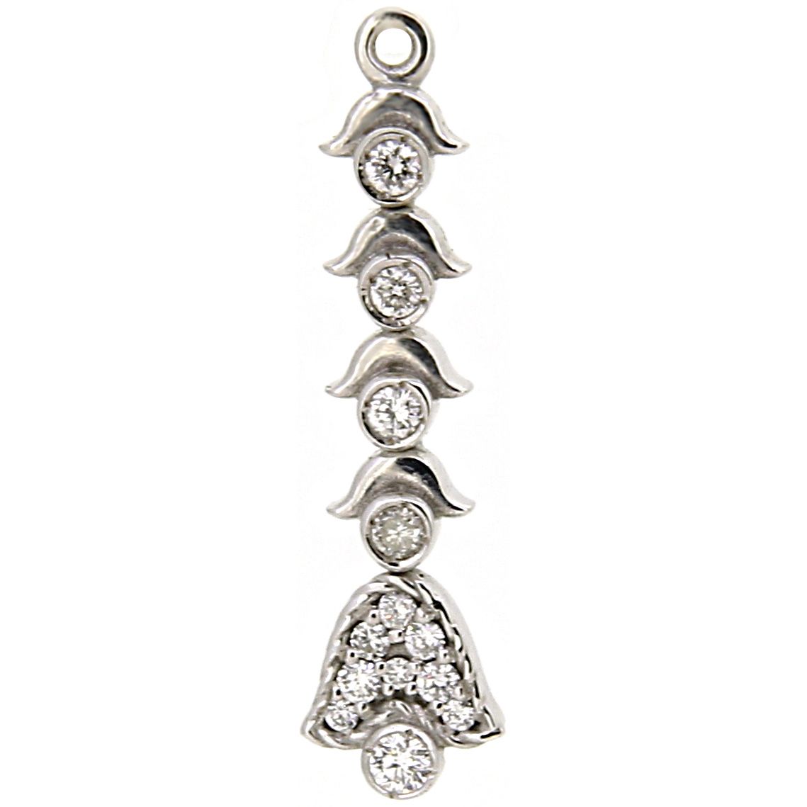 Entrepiezas de diamantes modelo "Campanitas"