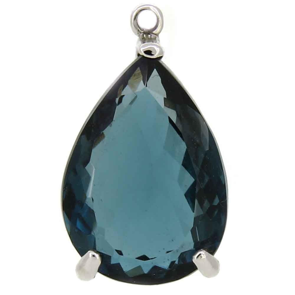 Colgantes topacio London blue (16x12mm)