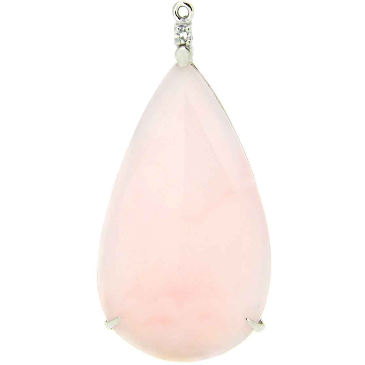 Pareja de Opalos rosa con diamante
