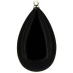 Colgantes ágata negra almendrada (25x15mm)