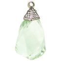 Colgantes Amatista verde "twister"
