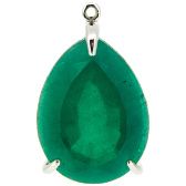 Colgantes Esmeralda "doblete" (20x15mm)