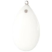Colgantes ágata blanca almendrada y diamante