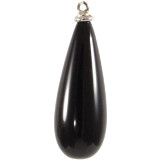 Colgantes ágata negra gota