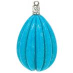 Colgantes turquesa fina y diamante