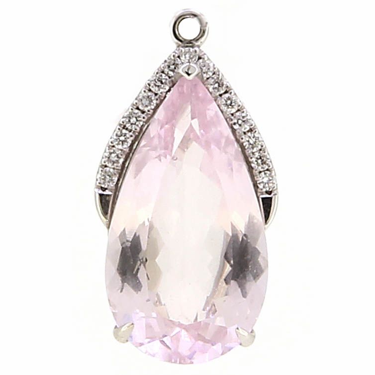 Colgantes con morganitas y capilla de diamantes