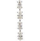 Pendientes riviere de diamantes marquise