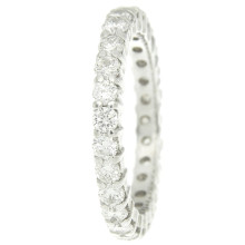 Alianza completa diamantes con garritas compartidas Anillo de pedida, alianza completa diamantes con garritas compartidas